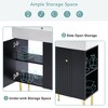 Lyngins 21.6" Storage Bathroom Vanity, Freestanding Vanity with Ceramic Sink & Overflow, Bathroom Storage Cabinet, Small-to-Medium Bathrooms - 3 of 4