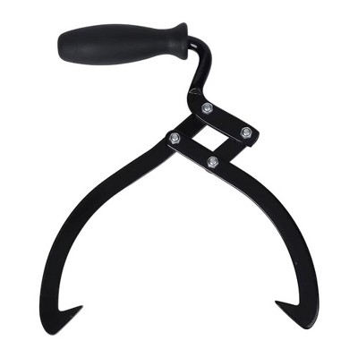 10 Inch Log Tongs, 0.8 FT Logging Skidding Tongs with Non-Slip Grip- Log Lifting, Handling, Dragging & Carrying Tool