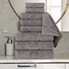Zero Twist Cotton Waffle Honeycomb Medium Weight 9 Piece Bathroom Towel Set by Blue Nile Mills - 2 of 4
