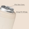 HydroJug Can Cooler - 2-in-1 Insulated Can Cooler Cup 12oz - Stainless Steel, Non-Slip Rubber Base, Screw-Top Lid - 3 of 4