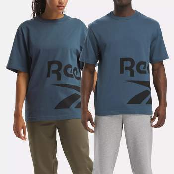 Reebok Graphic Grey Vector Heather Series Side T-shirt Medium S : Target