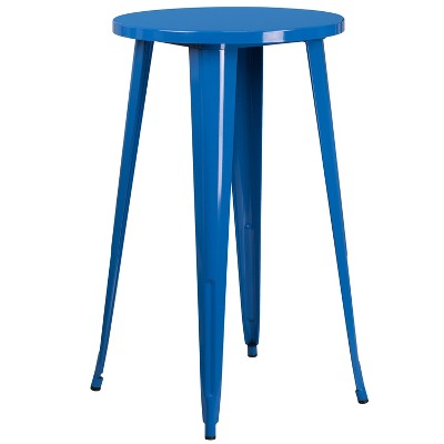 Flash Furniture Commercial Grade 24" Round Metal Indoor-Outdoor Bar Height Table