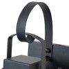 C Cattleya Matte Black Outdoor Hardwired Wall Lantern Sconce with Clear Tempered Glass Shade - 4 of 4
