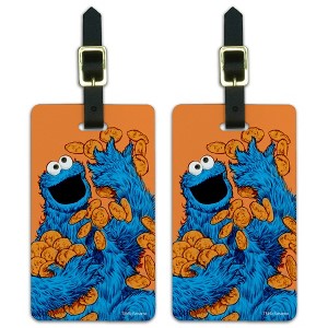 Sesame Street Vintage Cookie Monster Luggage ID Tags Set of 2 - 1 of 4