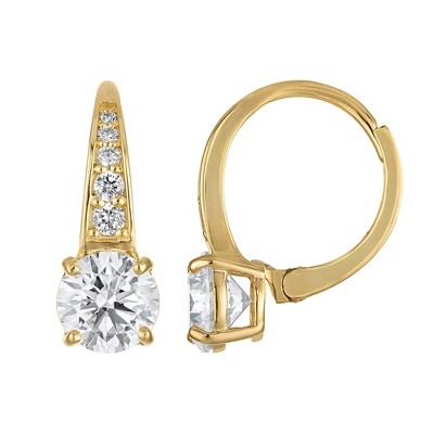 Naturalux 14K Yellow Gold 2.25 Cttw Lab Grown Diamond Drop Earrings