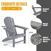 OTSUN Weather-Resistant Foldable Outdoor Adirondack Chair - 2 of 4
