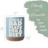Elanze Designs Funny Diet Healthy Eating Comedic Ceramic Cork Bottom Sky Blue Large Capacity Utensil Holder Crock for Countertop Storage, Stylish & - 2 of 4