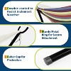 GustoWave Heavy-Duty Double Hammock, 2 People Standing Hammocks with Upgraded Spreader Bar, 450 Lb Capacity, Indoor & Outdoor, Yellow Rainbow, Stripe - 4 of 4