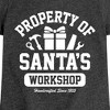 Girls' - Instant Message - Property Of Santas Workshop Christmas Fitted Short Sleeve Graphic T-Shirt - 2 of 4