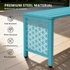 Karl Home | 39.3-Inch Patio Metal Bench - 2 of 4