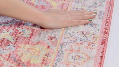 Vintage Blue Synthetic 9' x 12' Hand-Knotted Area Rug