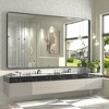 Apmir Rectangular Aluminum Alloy Framed and Tempered Glass Wall Bathroom Vanity Mirror in Matte Black/ Gold/ Silver/ Brown - 2 of 4