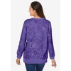 Woman Within Plus Size Printed Sweatshirt - 3 of 4