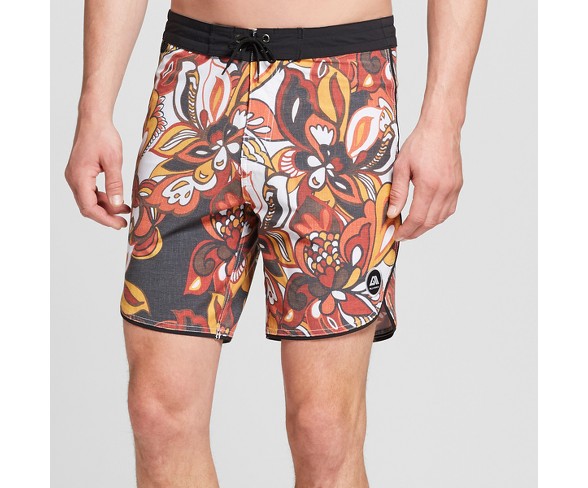 Men's 8" Shipwreck Board Shorts - Allyance Retro Marker Orange 30