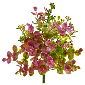 Nearly Natural 8-in Eucalyptus and Sedum Artificial Plant (Set of 12) - 1 of 1
