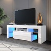 PAGED TV Stand for TVs Up to 59 Inch,Console Table with LED Light for Bedroom,Living Room - 2 of 4