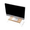 Mind Reader Modern Collection Plastic Foldable Monitor Stand Brown: Desk Organizer & Office Supplies Riser - 4 of 4