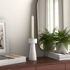 Modern Taper and Pillar Candle Holders for Home Decor - Decorative Candle Stick Holder for Table Centerpieces or Living Room - White - 4 of 4