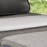 gray cushion/brown wicker