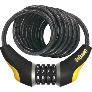 OnGuard Doberman Combination Cable Lock 6' x 10mm Diameter Gray Coiled Cable - 1 of 1