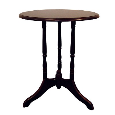 Round End Table Brown - Ore International