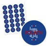 Big Dot of Happiness 4th of July - Independence Day Circle Sticker Labels - 24 Count - 2 of 4