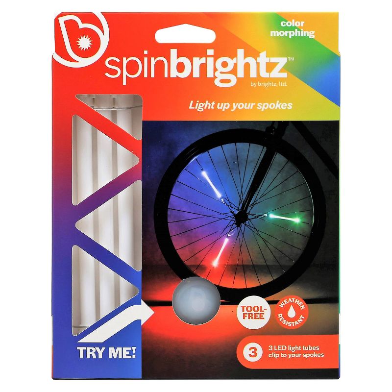 Brightz Spin Morphing Bicycle Spoke Tubes LED Light, 6 of 8