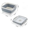 Racxily Collapsible Dish Basin with Drain Plug, Space Saving Outdoor Multiuse Foldable Sink Tub - 2 of 4