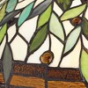 Robert Louis Tiffany Traditional Table Lamp 26" High Bronze Leaf and Vine Glass Shade for Living Room Family Bedroom Bedside Nightstand - 3 of 4