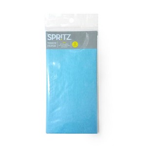 Pegged Tissue Light Blue - Spritz™: Gift Tissue for Baby Gift Bags, Birthday Bags, All Occasions, 8 Pack - 1 of 1