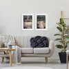 Stupell Industries Natural Paradise Garden Benches 2pc Framed Print Under Glass Set - 2 of 4