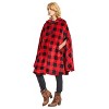 Catalonia Women's Fuzzy Fleece Cardigan, Open Front No Sleeve Shrug, Cozy Hoodie Blanket Shawls Wearable, Valentine’s Day Gift Woman - 4 of 4