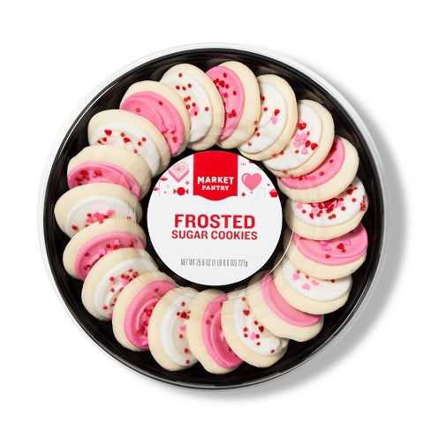 Pink White Frosted Sugar Cookie 19ct Market Pantry Target