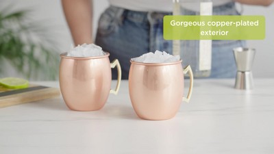True Moscow Mule 16 oz Copper Plated Mug with Zinc Alloy Handle