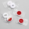 Big Dot of Happiness Red and Gold Friendsmas - Friends Christmas Party Round Candy Sticker Favors - Labels Fits Chocolate Candy (1 Sheet of 108) - 3 of 4