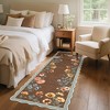 Farmhouse Floral Rug Washable Rug with Non Slip TPR Backing - 2 of 4