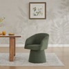 Spruce&Spring Modern Upholstered Swivel Dining Chair with Arm - 3 of 4