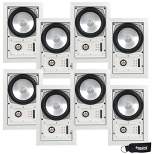 SpeakerCraft MT6 Three - In-Wall or Ceiling Speaker Includes White Grill - (Multipack of 4 pair, 8 speakers total)