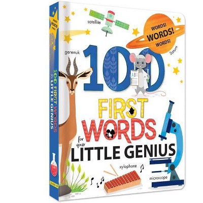 100 First Words for Little Genius - (Board Book)