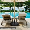 Costway 22'' Patio Fillable Round Umbrella Base Stand Water/Sand Fit Pole 1.5'' & 1.9'' - 2 of 4