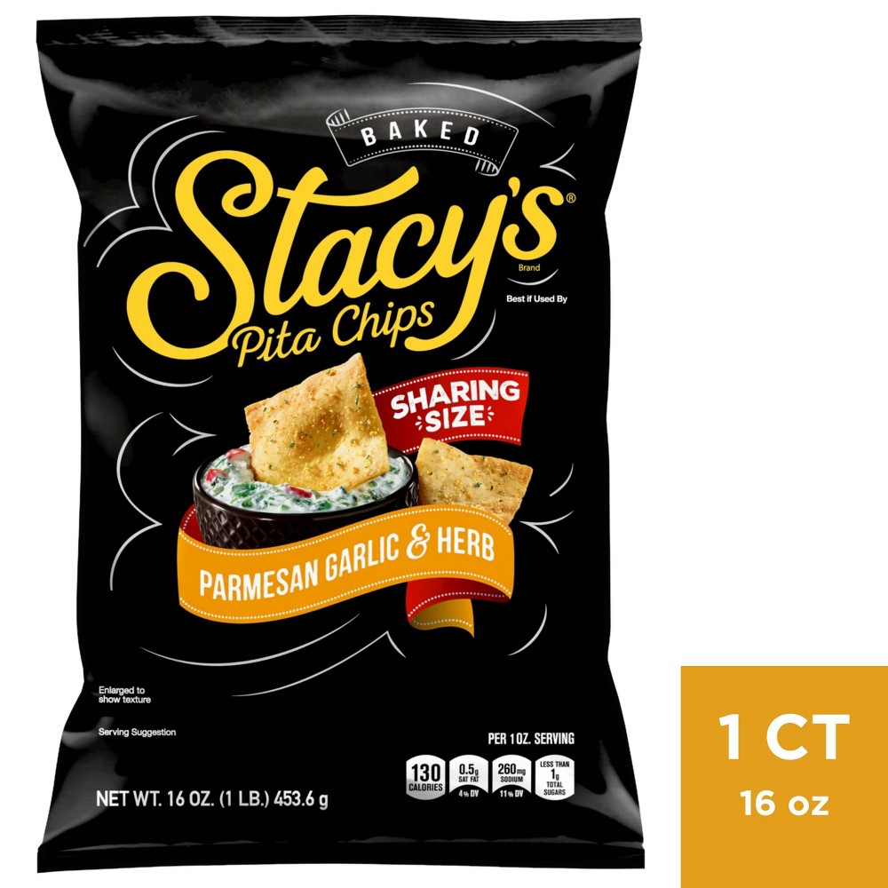 Stacys Parmesan, Garlic & Herb Pita Chips - 16oz