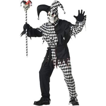 California Costumes Evil Jester Men's Costume (Black/White)