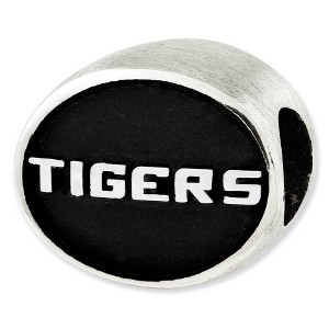 Black Bow Jewelry Sterling Silver & Enamel Louisiana State University Collegiate Bead - 1 of 4