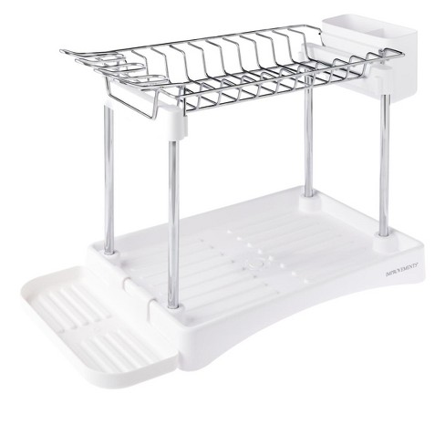 IRIS Stainless Steel Compact Dish Rack Black