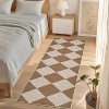 Coucheta Checkered Jute Runner Rug, Non-Slip Machine Washable Indoor Outdoor Rug, Farmhouse Style, Multi-Color & Size - 2 of 4