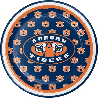 24ct University Of Auburn Tigers Dessert Plates Navy - NCAA