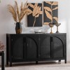 GDFStudio Bevier Mid-Century Rattan Sideboard Buffet Cabinet with Adjustable Shelves - 4 of 4