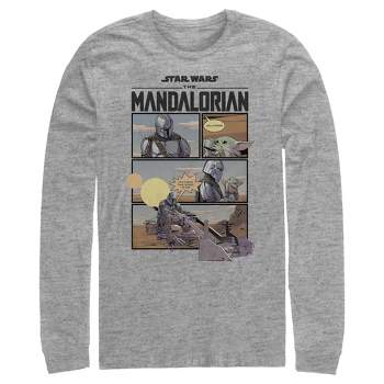Men's Star Wars The Mandalorian Rescue The Child Long Sleeve Shirt