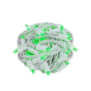 Novelty Lights 50 Light LED Christmas Mini Light Set (White Wire, 25 Feet) - 1 of 4