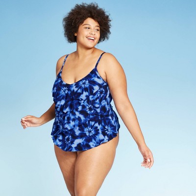 plus size tie dye swimsuit